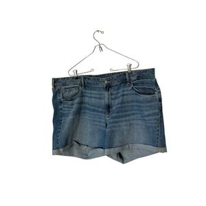 Old Navy Women's Size 18 Cuffed Denim Shorts mid rise